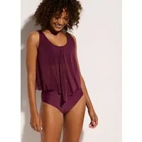 bonprix Tankini (Set) mit transparentem Material, aus Polyamid und Elasthan