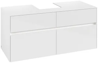 Villeroy & Boch Waschtischunterschrank Collaro C097B0 1200x548x500mm mit Beleuchtung Glossy White C097B0DH
