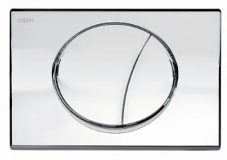 Mepa Ellipse für A21/E21 Betätigungsplatte 2-Mengen Glanz Chrom, 420756 420756