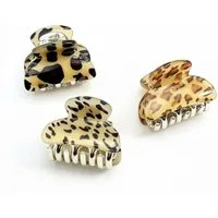 LK Trend & Style Haarspange Mini-Haarspange Leopard, 3er Set, trendiges Leo Design