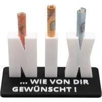 TSB Werk Geschenkbox Geldgeschenk NIX Nichts Geschenk Geburtstag, Geschenkidee, Geldscheingeschenk