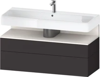 Duravit Qatego Waschtischunterbau wandhängend Graphit Supermatt 1190x470x590 mm - QA4396084800010 QA4396084800010