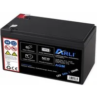 ARLI AGM Blei Akku 12V 9Ah 20HR Batterie 9000 mAh Glasfaservlies Bleiakku Bleiakkus 9000 mAh (12 V, 1 St)