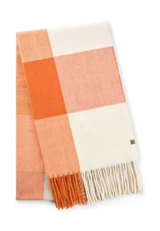 camel active - Gewebter Schal mit Karomuster sand check - Gr. - OS