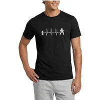 Spreadshirt T-Shirt Feuerwehrmann Feuerwehr Geschenk Herzschlag EKG Hydrant Männer T-Shirt (1-tlg)