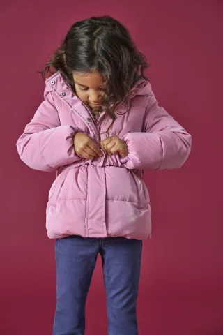 KIDS ONLY - KMGELISE BELT LONG PUFFER JACKET OTW Mauve Orchid - Gr. - 110