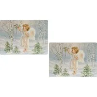 OTTO home Platzset Winterengel, Weihnachtsdeko, (Set, 4-St)