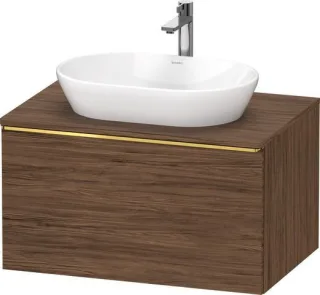 Duravit D-Neo Konsolenwaschtischunterbau wandhängend Nussbaum dunkel Matt 800x550x459 mm - DE4947034 DE4947034210000