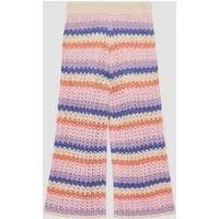 s.Oliver Chinos Leggings Wide Leg-Hose aus Ajourstrick