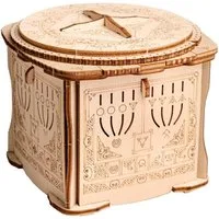 ROMBOL Denkspiele Spiel SECRET BOX ONE - 3D-Puzzle-Bausatz, Geschenkverpackung, Holzspiel