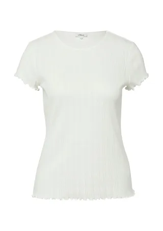 s.Oliver - T-Shirt creme - Gr. - 44
