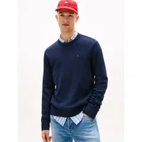 Tommy Jeans Strickpullover TJM SLIM FIT LIGHT SWEATER Slim fit mit Rundhalsausschnitt