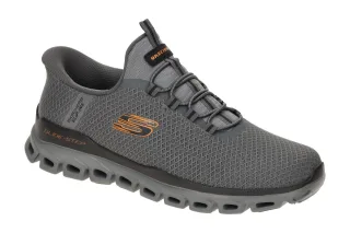 Skechers 233010 CCOR Herren Slipper Charcoal/Orange Air Cooled Memory Foam