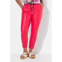 Angel of Style Schlupfhose Lederoptik-Hose Elastikbund und -saum