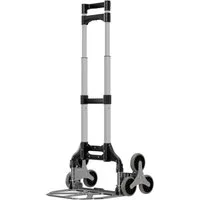 TroniTechnik Sackkarre Transportkarre Handkarre Handwagen, klappbar bis 75kg Tragfähigkeit, (Treppensackkarre mit rutschfester Fläche und Tragegriff, 45x45x100 cm mit Spanngummiseil für sicheren Transport), klappbar, Transportkarre mit verstellbaren 