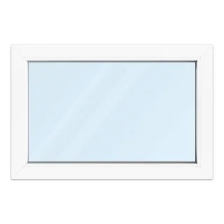 Kellerfenster 90x60 cm, Kunststoff aluplast IDEAL® 4000, Weiß, 900x600 mm, einteilig festverglast, 2-fach Verglasung, individuell konfigurieren