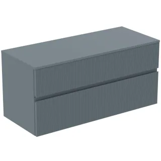 Ideal Standard Waschtischunterschrank Finesse o.Ausschnitt 1202x505x558mm 2 Auszüge Aschblau matt, E E3431UQ