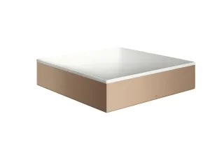 Hansgrohe Aufsatzwaschtisch AXOR Suite Basins&Bathtubs 400x400mm o.Hl.Ül weiss/brushed red gold, 420 42003310