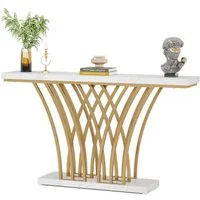 Tribesigns Konsolentisch Gold Konsolentisch, 150 x 29.5 x80 cm Moderner Eingangstisch