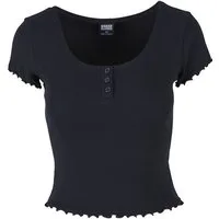 URBAN CLASSICS T-Shirt Urban Classics Damen Ladies Rib Babylock Tee (1-tlg)