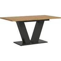 Home affaire Esstisch Motus, ausziehbar 150 -190 cm, inklusive 40 cm Einlegeplatte (Set, 1-St), V-Gestell mit Bodenplatte, Tisch, Küchentisch, Esszimmer, Küche