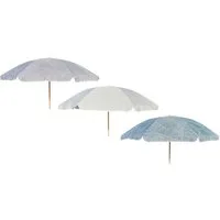 Meinposten Sonnenschirm Strandschirm Balkonschirm grün creme braun 160 cm UV, abknickbar