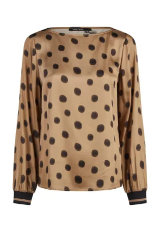 Marc Aurel - Bluse mit Polka Dots taupe varied - Gr. - 38