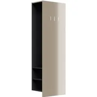 Magnolia Home Garderoben-Set Garderobenpaneel Urban 3 Haken Garderobenstange 6 Paar Schuhe Kubanit