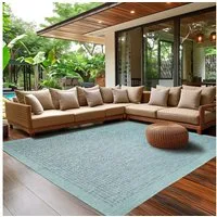 SIMPEX24 Outdoorteppich Unicolor, Läufer, Höhe: 3 mm, Teppich Wetterfest Waschbar Balkon, Garten, Terrasse und Küchenteppich