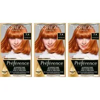 L'ORÉAL PARIS Coloration PRÉFÉRENCE HAARFARBE, Packung, 3-tlg., dauerhafte Haarcoloration mit 100% Grauabdeckung