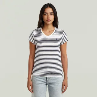 G-Star - Stripe eyben slim v t 2.0 wmn salute/milk stripe - Gr. - XXL