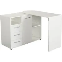 VOGL Möbelfabrik Schreibtisch 1246 mit schwenkbarer Tischplatte, platzsparend, Breite 98-149 cm, Made in Germany
