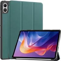 SmartUP Tablet-Hülle für Xiaomi Redmi Pad 2 Tasche Smart Cover Case Klapphülle Schutzglas 11 Zoll, integrierte Standfunktion, integrierter Magnetverschluss