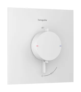 Hansgrohe Thermostat Unterputz Ecostat Comfort E Fertigset 1 Verbraucher mattweiss, 33710700 33710700
