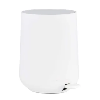 Bad-Pedaleimer Nova 5l 23x29cm | Zone Denmark Matt Soft-Touch white Kosmetikeimer Treteimer mit Soft-Motion Deckel für Badezimmer und WC.