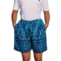 PANASIAM Shorts kurze Hose Damen Shorts Sweatshort aus 100% Viskose Stoffhose Wellness gemusterte Sommerhose mit Kordelzug und Taschen leichte Strandshort
