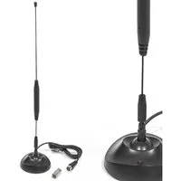 HB-DIGITAL hb-digital DVB-T2 Zimmerantenne aktiv mit Sockel & Verstärker 22dB Stabantenne (VHF: 87,5 - 230 MHz / UHF: 470 - 862 MHz (UHF), Verstärkung: 22 dB), Zimmerantenne DVB-T2 Antenne mit Sockel und Verstärker