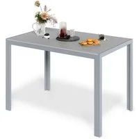 TLGREEN Gartentisch 110x70cm WPC Balkontisch,Rechteckiger Terrassentisch, Esstisch Outdoor (Hitze- und Wetterbeständig, rutschfest, Brettbreite 9cm)