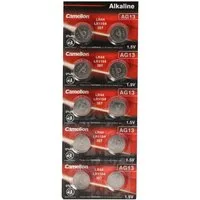 Camelion Alkaline Batterie AG13, LR44, V13GA, GPA76, 82, LR1154, 357A 10er Pac Knopfzelle, (1,5 V)