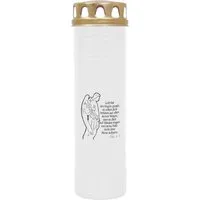 HS Candle Grabkerze mit Motiv 100h Brenndauer (1-tlg), Ø7xH25 cm, Grabkerze mit Motiv im 1er, 3er, 6er, 9er Pack