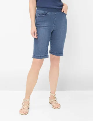 Raphaela by Brax Damen Bermuda Style PAMINA BERMUDA STONED SLIGHTLY USED, denim blau, Gr. 36