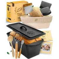 Krustenzauber Brotbackform KRUSTENZAUBER Gusseisen Topf zum Brotbacken & andere Brotbackformen