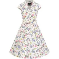 Hearts & Roses London A-Linien-Kleid Zoey Floral Retro Vintage Fit-N-Flare 50er