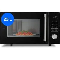Medion® Mikrowelle MD12231, Netzkabel, 25 l, 3- in 1,Auftau-Funktion,Aufwärmfunktion,mit Grill,mit Heißluft