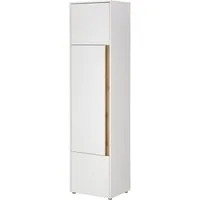 Lomadox Stauraumschrank CRISP-61 anthrazit mit Wotan Eiche, Tür beidseitig montierbar, ca. 50/200/40 cm