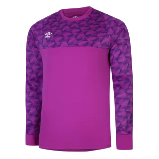 Umbro - "Flux" Torwarttrikot für Herren Langärmlig (Purpur Kaktus/Elektrisches Lila/Weiß)