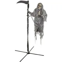 Horror-Shop Dekoobjekt Skelett Reaper mit Sense Halloween Animatronic 183