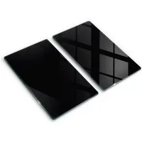 Tulup Schneidebrett Unifarben Herdabdeckplatte Gehärtetes Glas Kochplattenabdeckung, (2-St), Rechteckig 30x52 cm