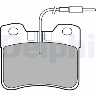 Delphi Bremsbel?ge vorne Citroen Ax Saxo Peugeot 106 LP563