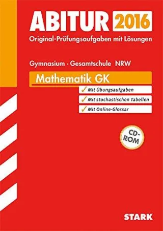 Abiturprüfung Nordrhein-Westfalen - Mathematik GK [Taschenbuch] [2015] Kompernaß Herbert Breitenfeld Georg